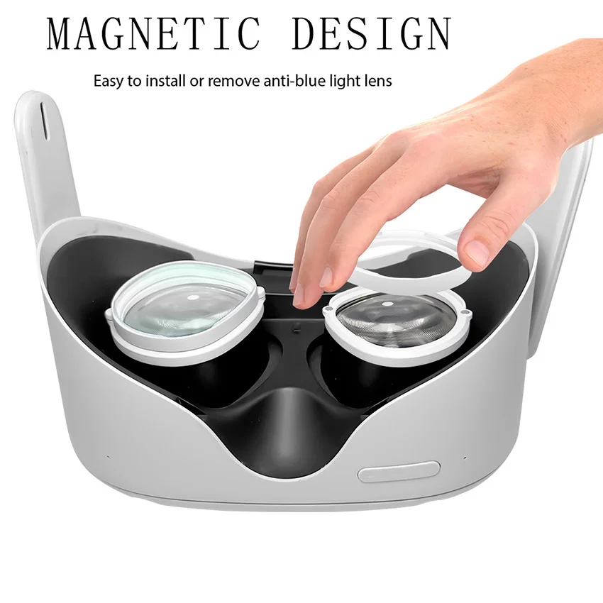 

Black/White Magnetic Frames for Meta Quest 3S Spectacle Frame VR Accessories