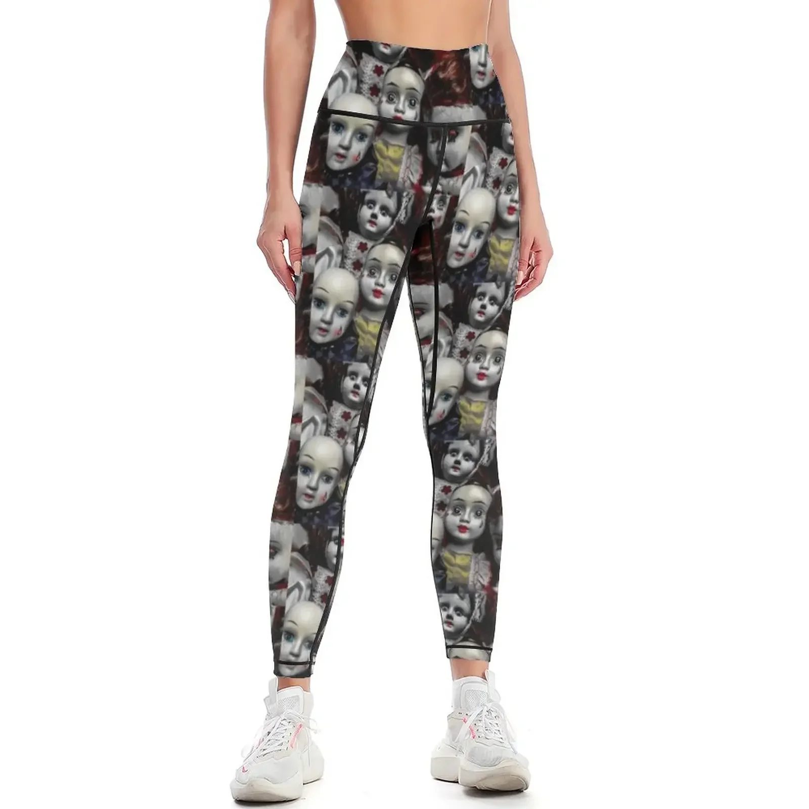 

Леггинсы Creepy Dolls, леггинсы с эффектом пуш-ап, женская спортивная одежда для фитнеса, шаровары, женские леггинсы
