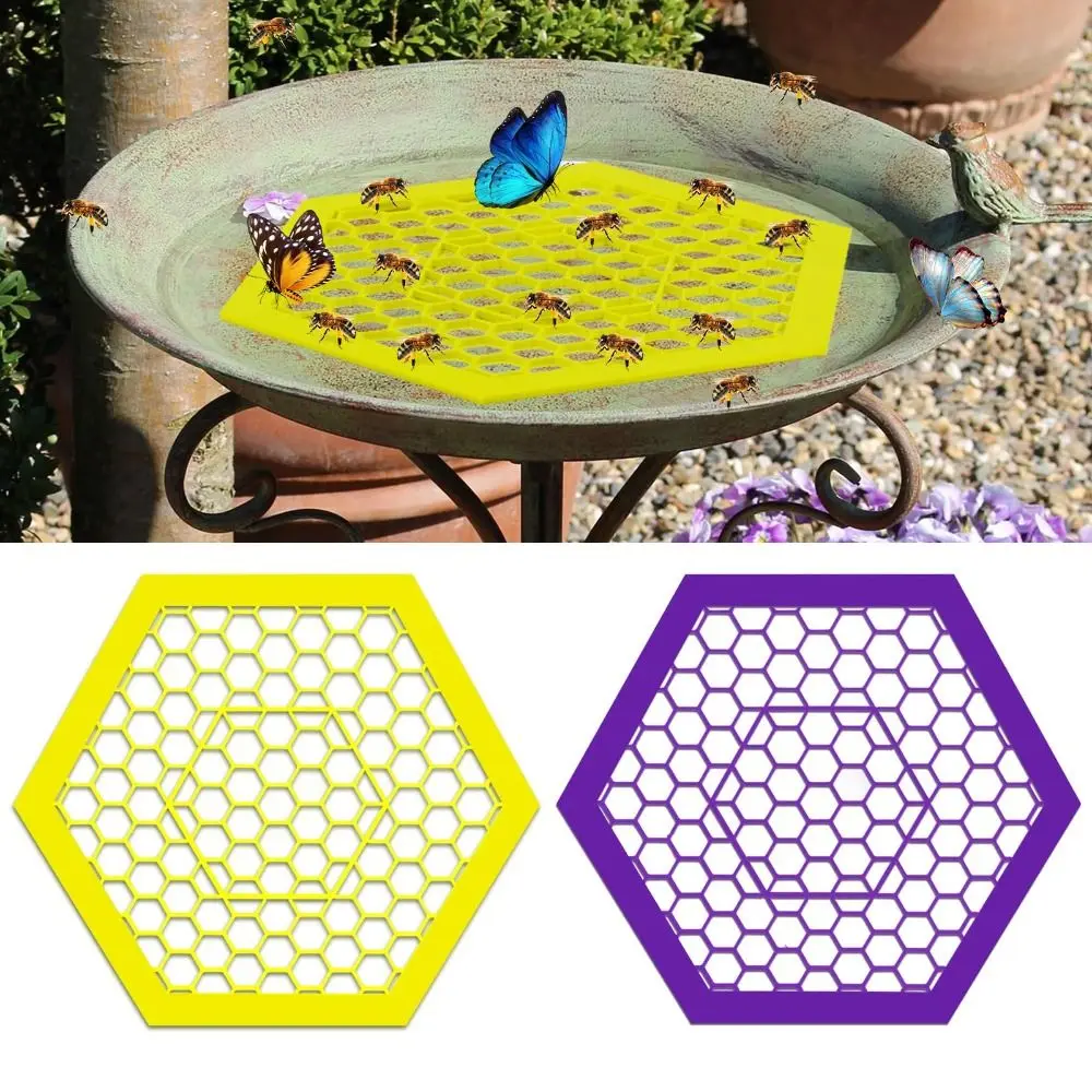 Thirsty Pollinators Bee Water Catcher Cups for Outdoor Garden Plastic Butterfly Water Stations Beekeeper Gift Bee Bath