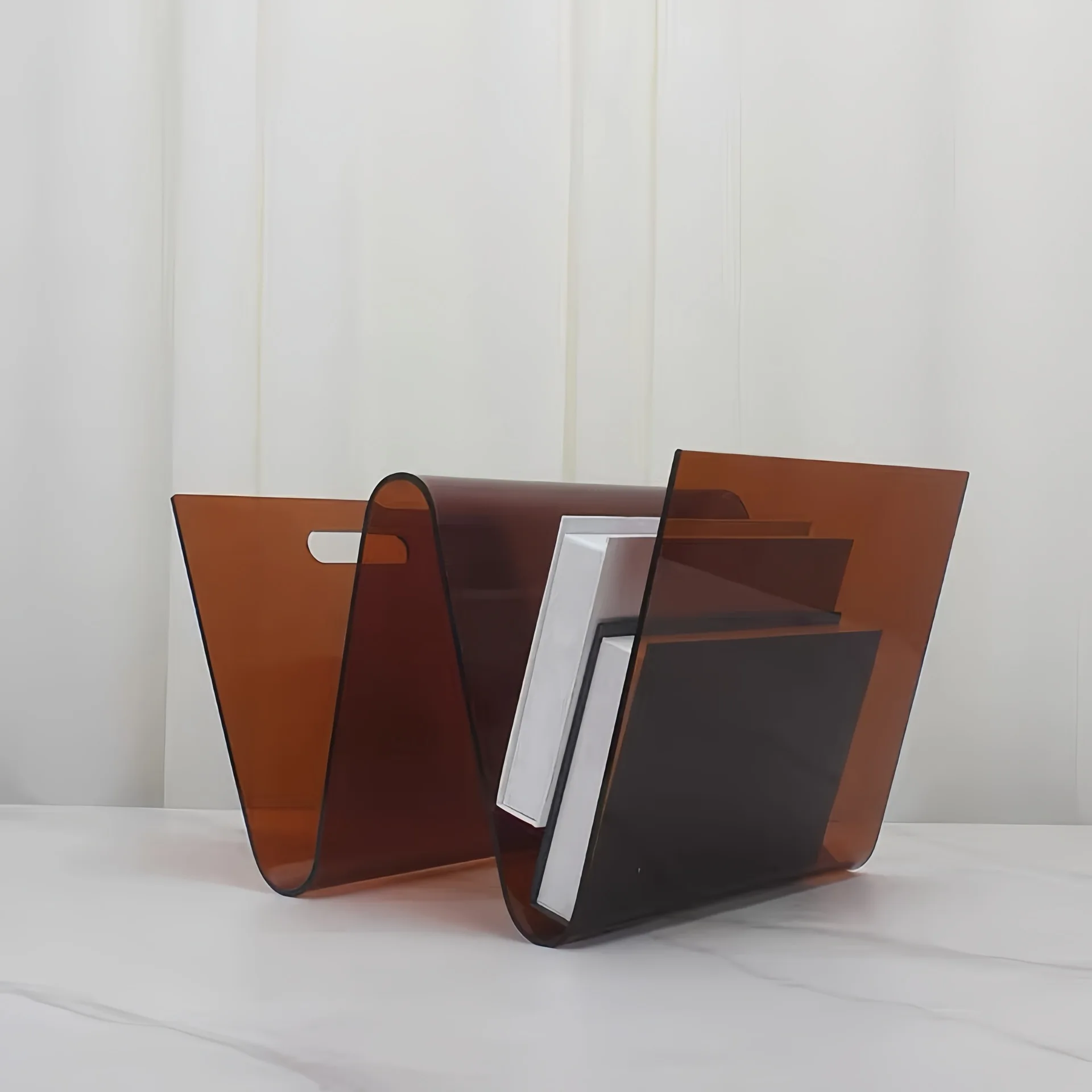 Creative acrylic bookshelves, book clips, model homes, sales office desktop coffee tables, TV cabinets, storage racks