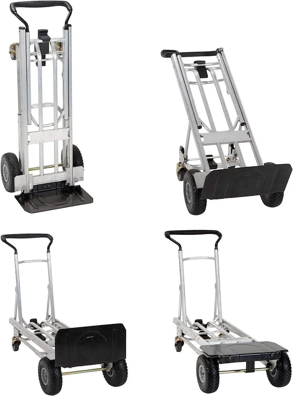 Imagem -02 - Aço Folding Hand Truck Caminhão de Mão Assistida Fácil Manobra em 1