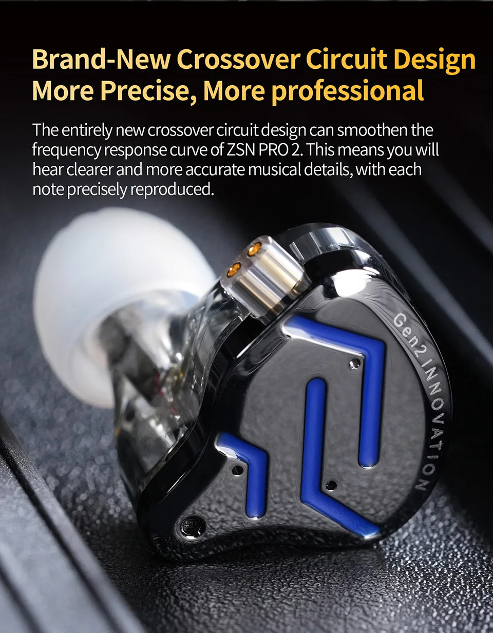 KZ ZSN Pro 2 1BA+1DD Hybrid-Kopfhörer, In-Ear-Kopfhörer, HIFI-Bass-Ohrhörer, Metall-Monitor-Kopfhörer, Sport-Headset, KZ ZSNPro 2, ZSNPRO2 – Detail 6