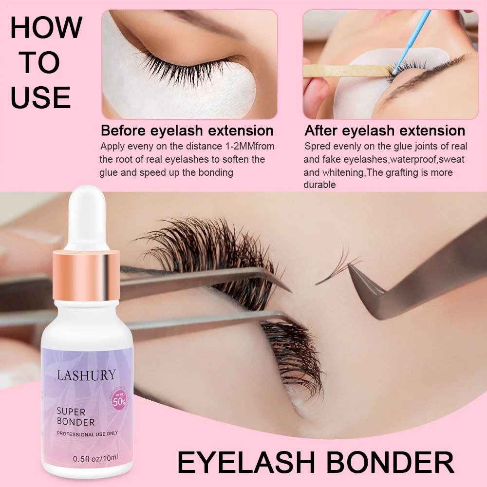 Eyelash Extension Super Bonder Primer Collect Fixing Agent For Grafting Eyelash Glue Quick Drying Eyelash Adhesive