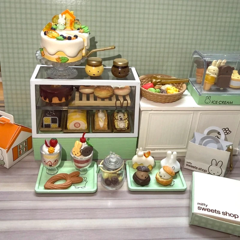 

Genuine Re-Ment Miffy Sweets Shop Series Blind Box Miniature Scene Model Toy Collectible