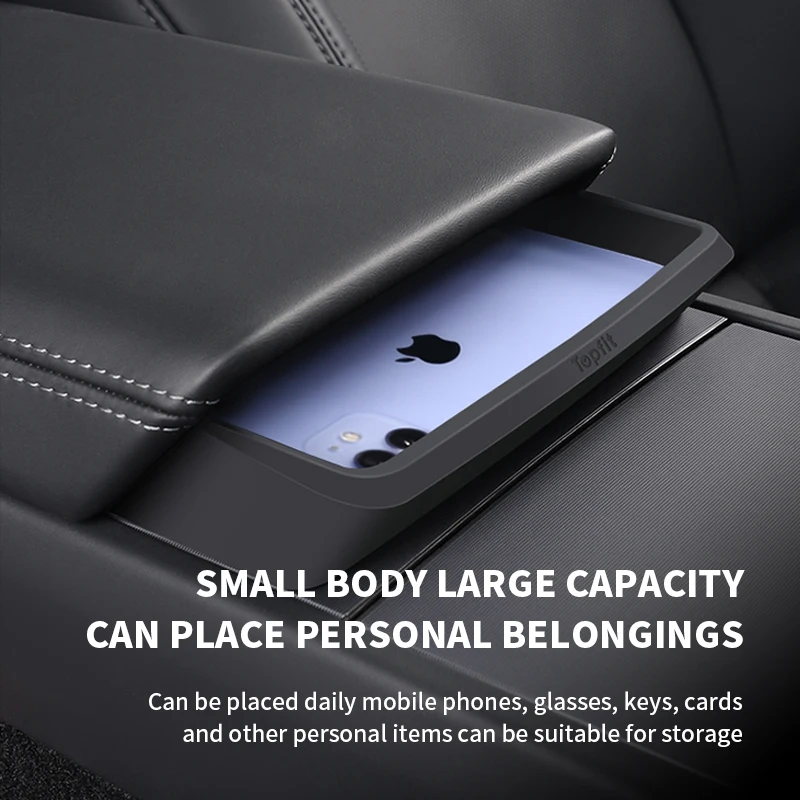 Central Armrest Storage Box For Tesla Model Y/3/3 Highland Car Glasses Phone Storage Case Multi Functional Accessorie 2024 New