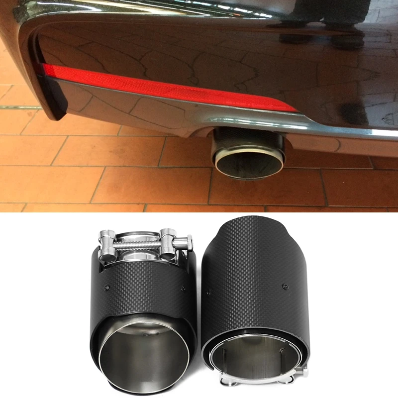 2pcs/lot Car Exhaust Tip For BMW 2 Series F22 F23 M235i M240i F20 F21 M135i M140i F30 M335i M340i F32 F33 F36 M435i Muffler Tip