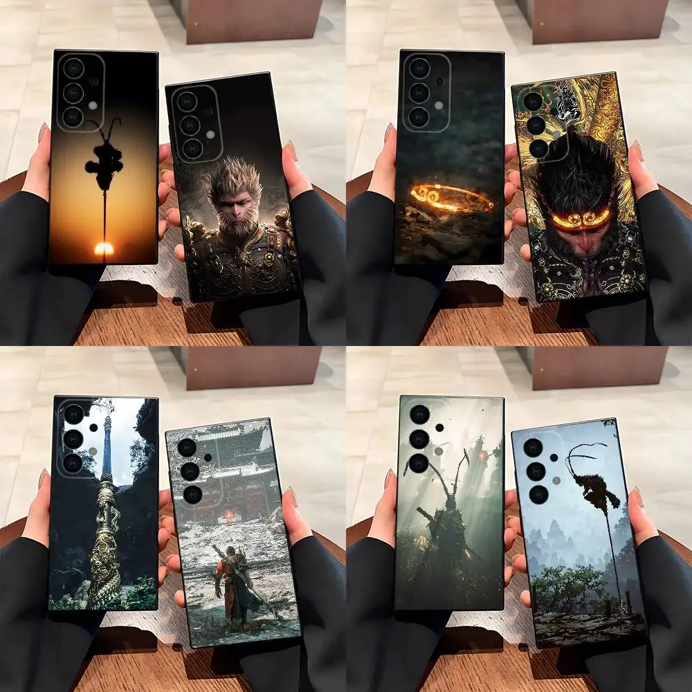 Game Black Myth W-Wukong Phone Case For Samsung S25,S24,S21,S22,S23,S30,Ultra,S20,Plus,Fe,Lite,5G Black Cover