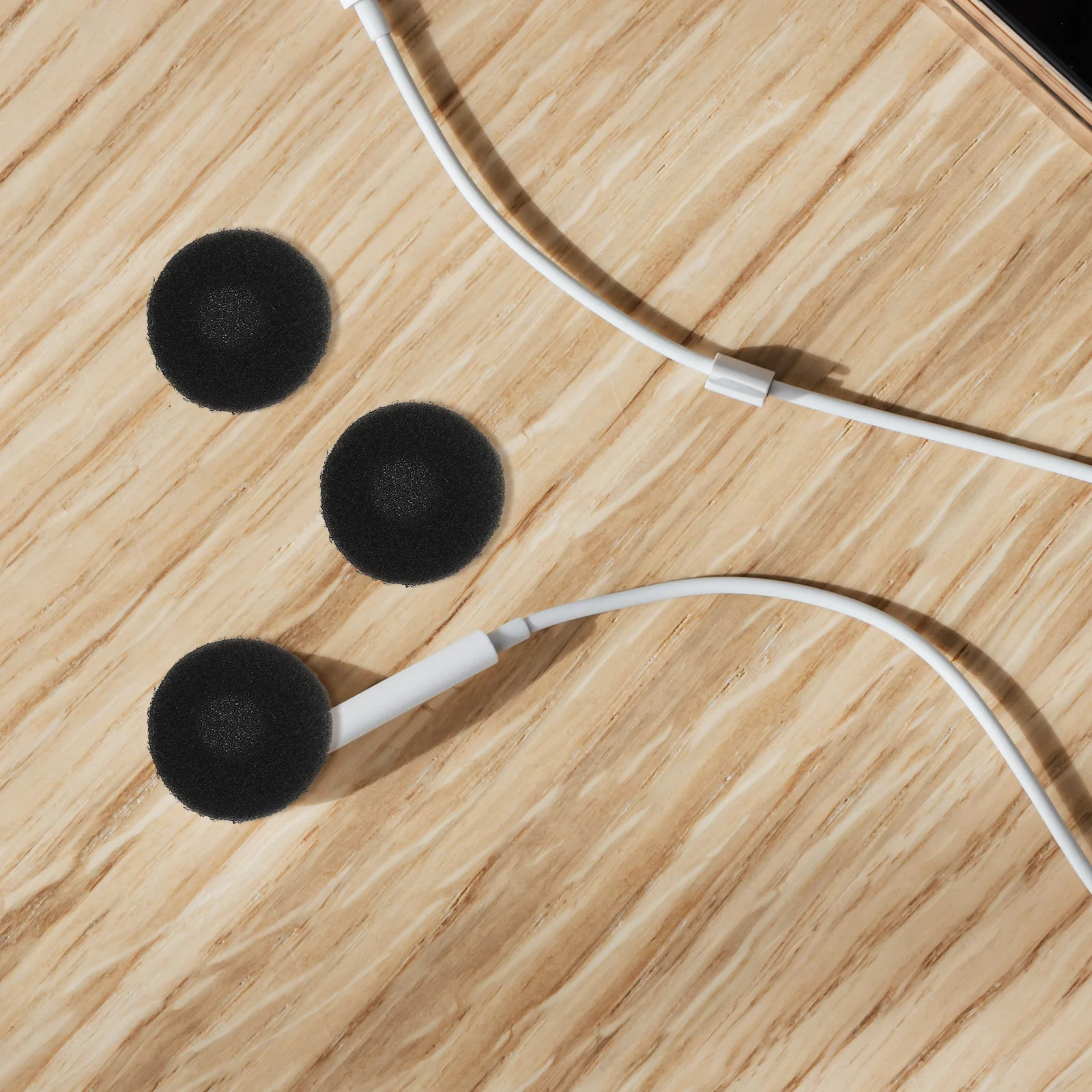 

50pcs Earphone Covers 15mm Replacement Cushions Black Comfortable Headphones Accessories Earbuds Cover for Earphones