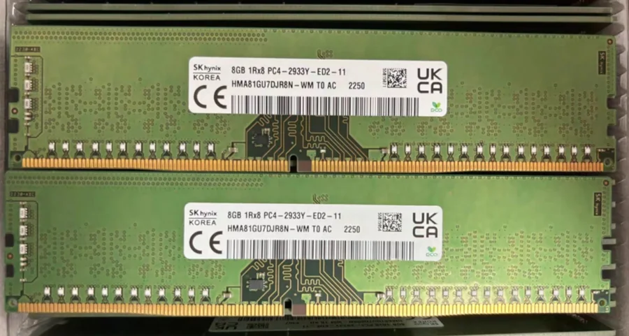 SK製　DDR4 8GBx2(16GB) SK 하이닉스 DDR4 8GB 16GB 32GB 2133P 2400T 2666V 2933Y 3200AA PC4