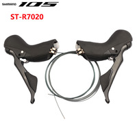 Shimano 105 ST-R7020 Dual Contral Levers Black Bike Shifter For Road Bike Left 2s/Right 11s /A Pair 2x11s Original Shimano Parts