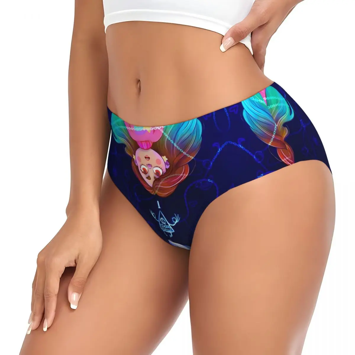 مخصص الجاذبية يقع الكرتون مضحك سراويل قصيرة المرأة الراحة تمتد أفلام أنيمي الملابس الداخلية