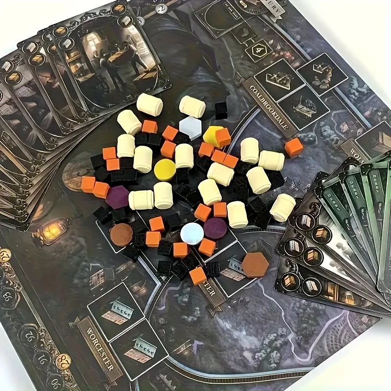 

Brass Board Game for Family and Party, Funny Table Game, Friends Entertainment, Strategy Game, English, 2-5 Players
