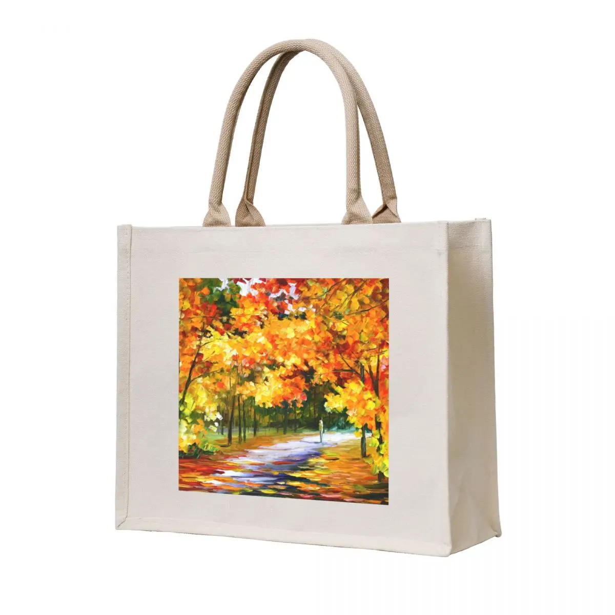 

THE PATH OF SUN BEAMS - Leonid Afremov Landscape Tote Bag tote bag woman women bag Women's handbag canvas bags