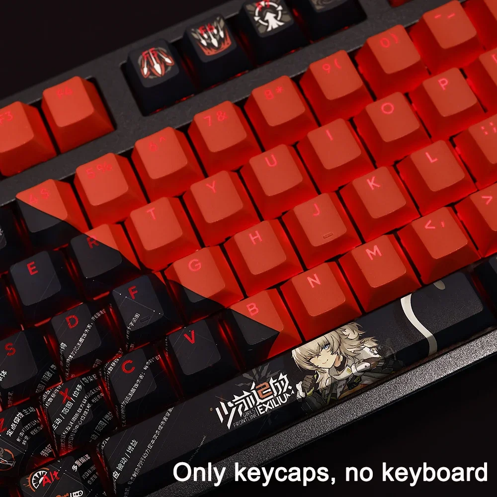 Girls Frontline Tastenkappen, alle Charaktere, HK416 Tastenkappen, PBT, Cherry, Hintergrundbeleuchtung, DIY-Tastenkappen, Anime-Tastenkappen für ANSI 61 87 104 108 Layout – Detail 27