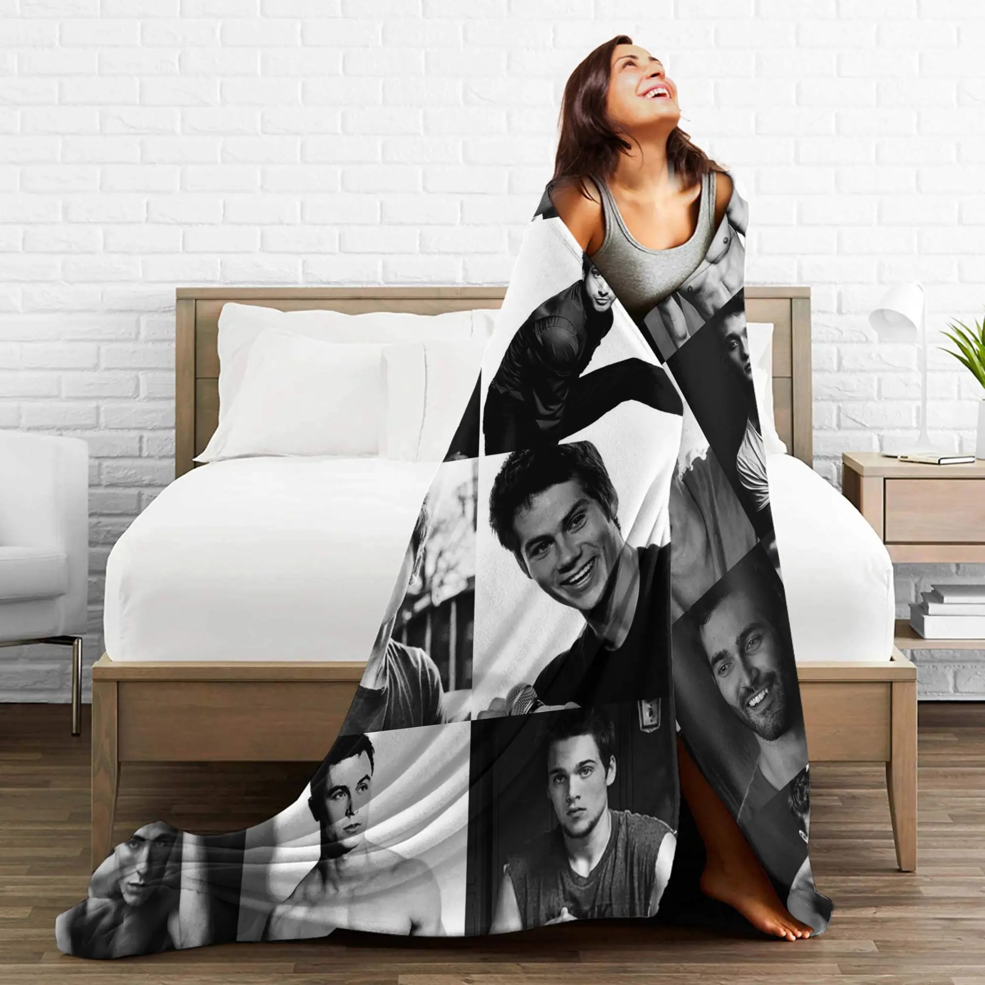 أنماط في سن المراهقة وولف خمر الفانيلا البطانيات ديلان أوبراين مضحك رمي بطانية ل أريكة تتحول لسرير الأريكة 200x150 سنتيمتر المفرش ، #6