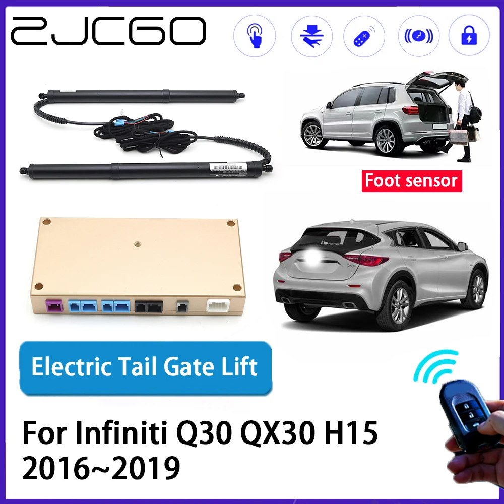 

ZJCGO Car Auto Trunk intelligent Electric Tail Gate Lift Automatic Tailgate Opener for Infiniti Q30 QX30 H15 2016~2019