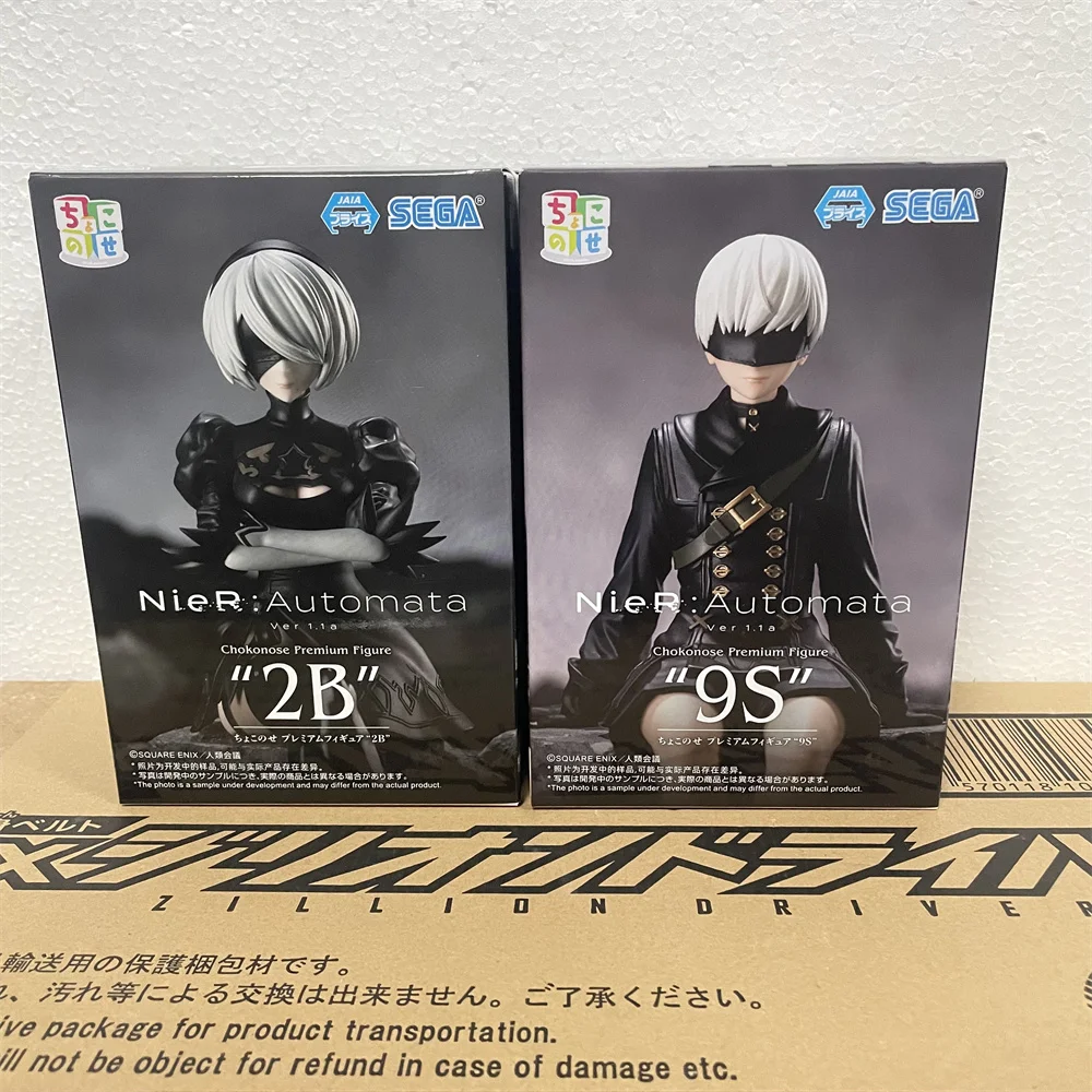 

Оригинальная аниме-фигурка, 9S Ver1.1a NIER CHOCONOSE, 2B экшн-фигурка, Коллекционная модель, ПВХ игрушки 13-15 см