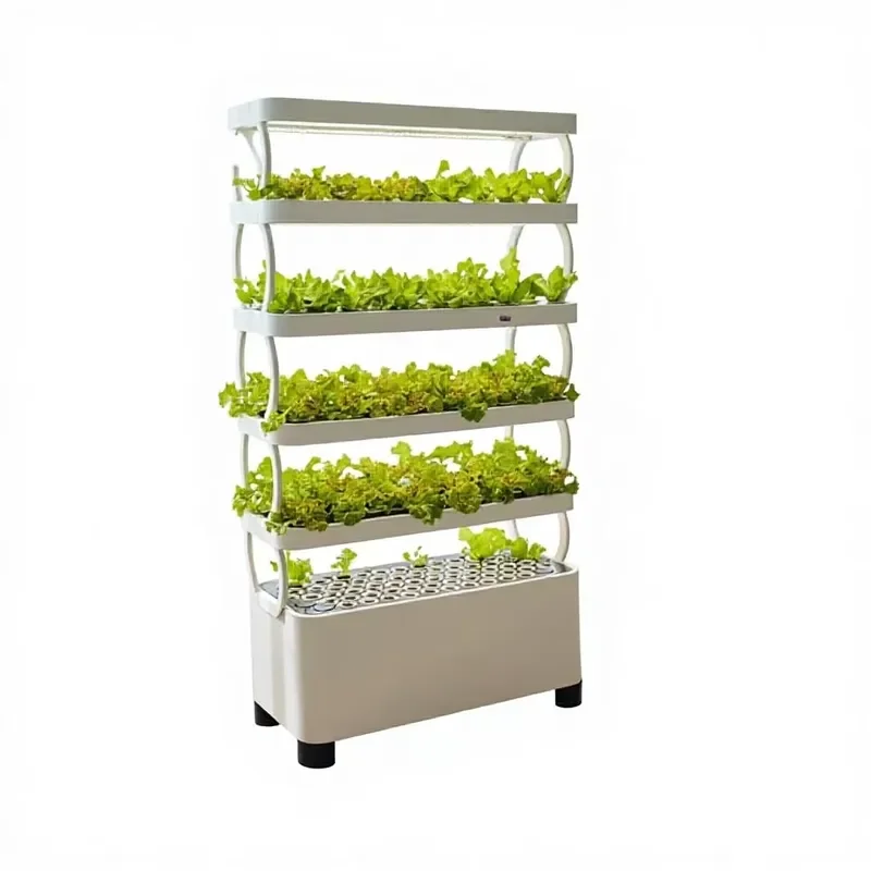 HydroBlue Energy-saving Complete Set Household Aquaponic Growing System New Vertical LED Lights Automatic Watering Irrigation