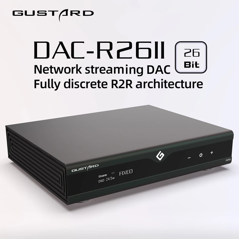 GUSTARD DAC-R26II HIFI Digital Audio Discrete R2R High Quality Decoder Lossless 10M Clock IN Support DSD512 PCM768k R26 II DAC