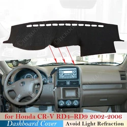 For Honda CR-V CRV CR V RD4-RD9 2002 ~ 2006 Dashboard Cover Dash Board Mat Carpet Pad Sunshade Rug Car Accessories 2005 2004