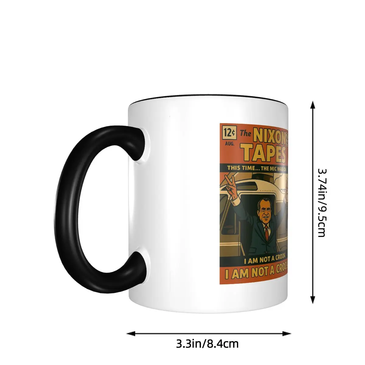 The Nixon Tapes I Am Not A Crook Limited Issue Mug Funny Ceramic Coffee Cups Tea Mugs Milk Cup Drinkware Gifts for Woman Man