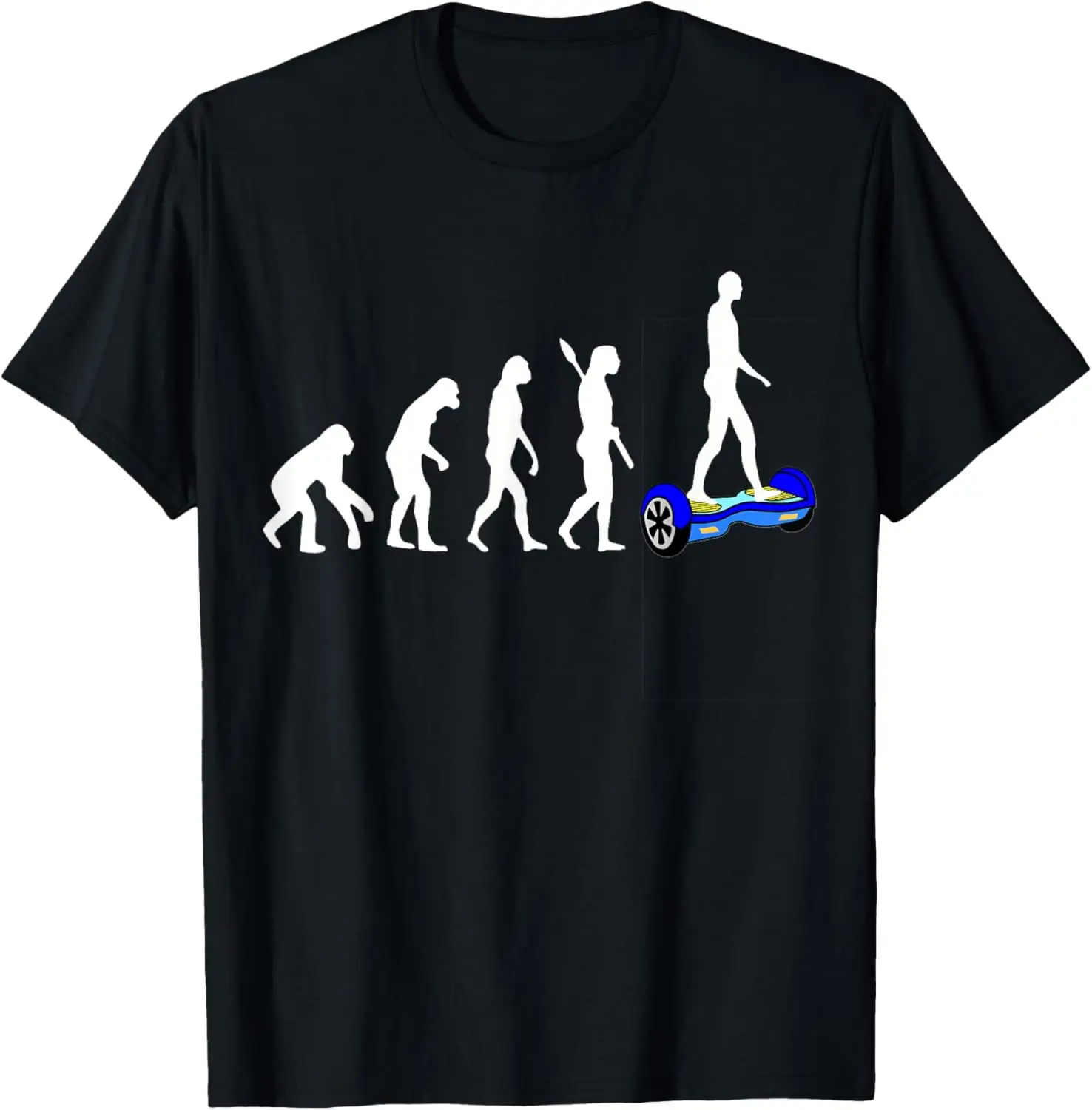 Hoverboard Evolution Hover Electric Scooter Board Development T-Shirt +Electrocardiograph Personalized Clothing Funny Shirt