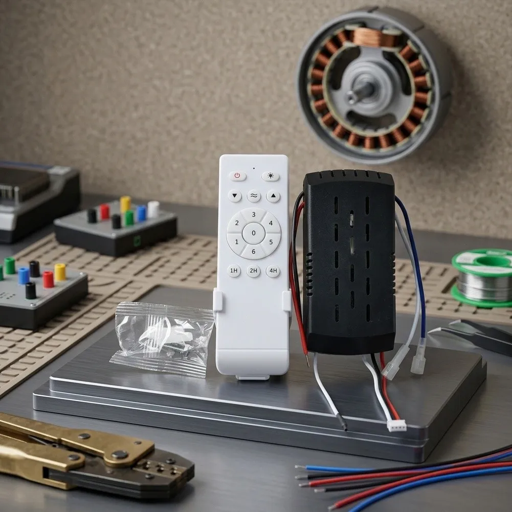 Wireless Fan Regulator 24V DC Fan Controller For Bedroom Comfort Remote Control Kit AC110V Input Voltage DC24V Output Voltage