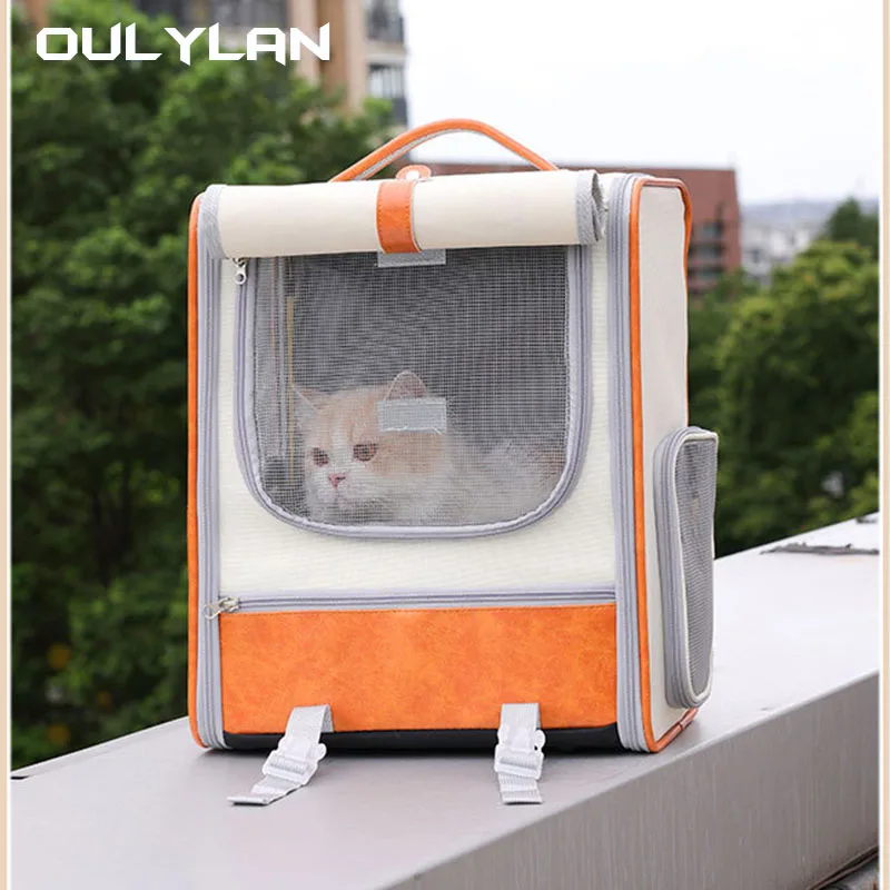 Convenient Pet Outgoing Backpack Breathable Double Shoulder Portable Backpack Puppy Outgoing Large Capacity Cat Bag