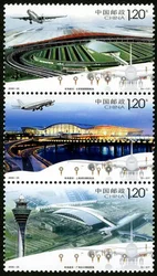 3Pcs/Set New China Post Stamp 2008-25 Airport Construction Stamps MNH
