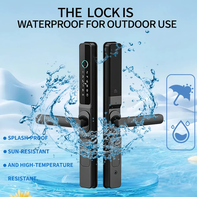 TTLock App smart lock supports fingerprint password ID card USB charging port temporary password