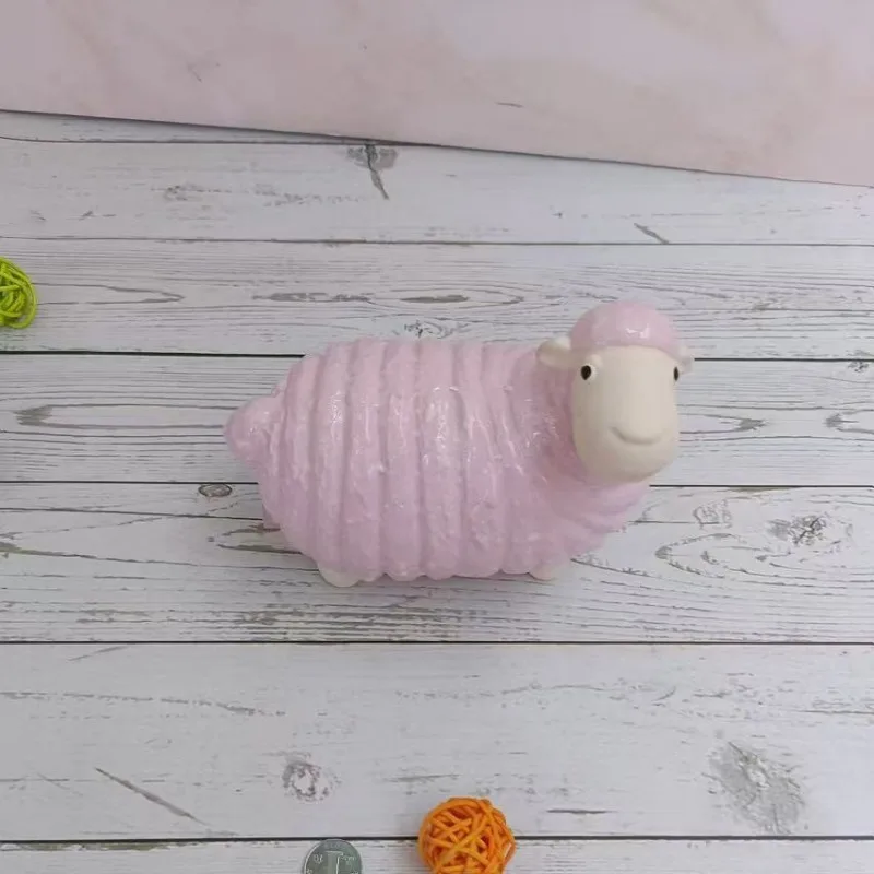 Ceramic alpaca ornament money pot