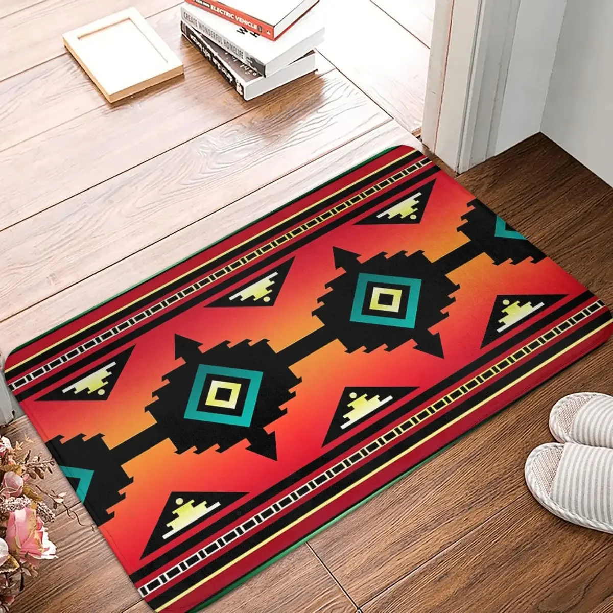 Non-slip Doormat Canyon Navajo Carpet Living Room Kitchen Mat Welcome Indoor Decorative