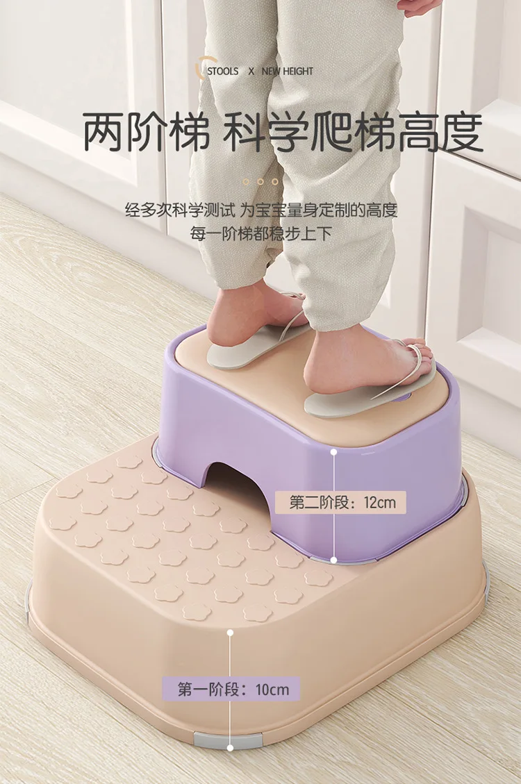 1PC Non-slip Sturdy Detachable Kids Step Stool for Bathroom Wash Face Sink Toilet Training Chair Bench Children's Footstool