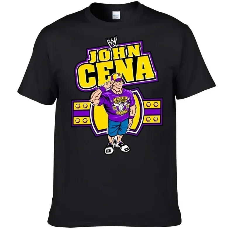 New John Cena Never Give Up Cenation You Cant See Me 3D Printed T-Shirt Men's Women's Fashion Short Sleeve Casual O-Neck T-Shirt