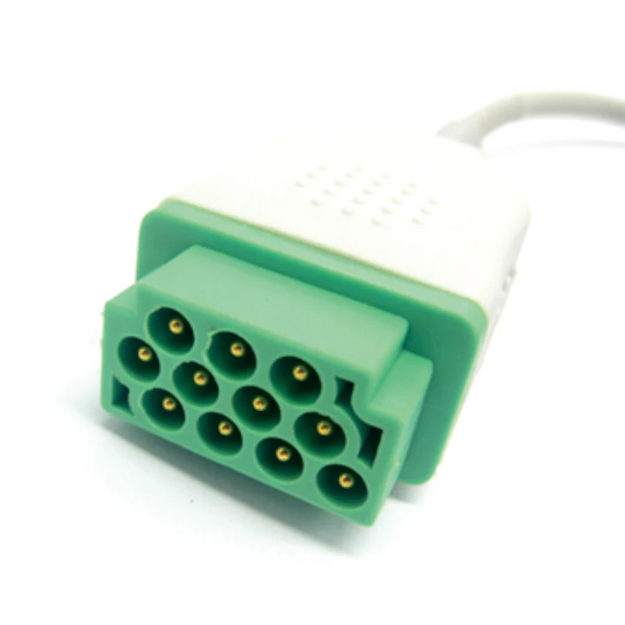 Compatible with G*E:DASH SOLAR PRO 3/5 Leads ECG Cable Use for ECG Data Monitor  ECG Measurement Sensor