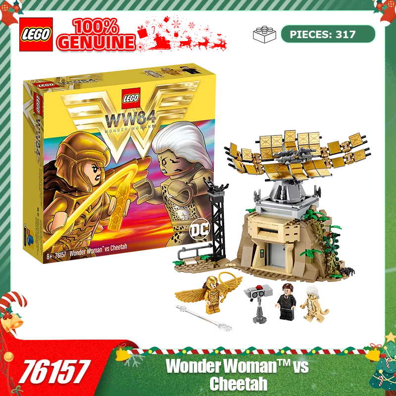 

LEGO Building Blocks 76157 Wonder Woman vs. Panther Girls, Boys, and Girls Assemble Building Blocks Children's Toy Gift