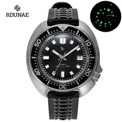 RDUNAE R2X Vintage Watch NH35 Movement 316L Stainless Steel Classic Retro Outdoor Luminous Diving Mechanical Men's Watches