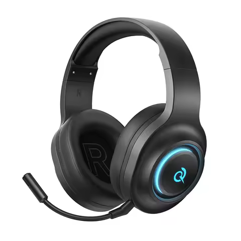 Navio de br/es/pl sobre fones de ouvido bluetooth 6.0 qcy v200 tri-mode sem fio fones de ouvido 7.1 som surround gaming rgb fone de ouvido