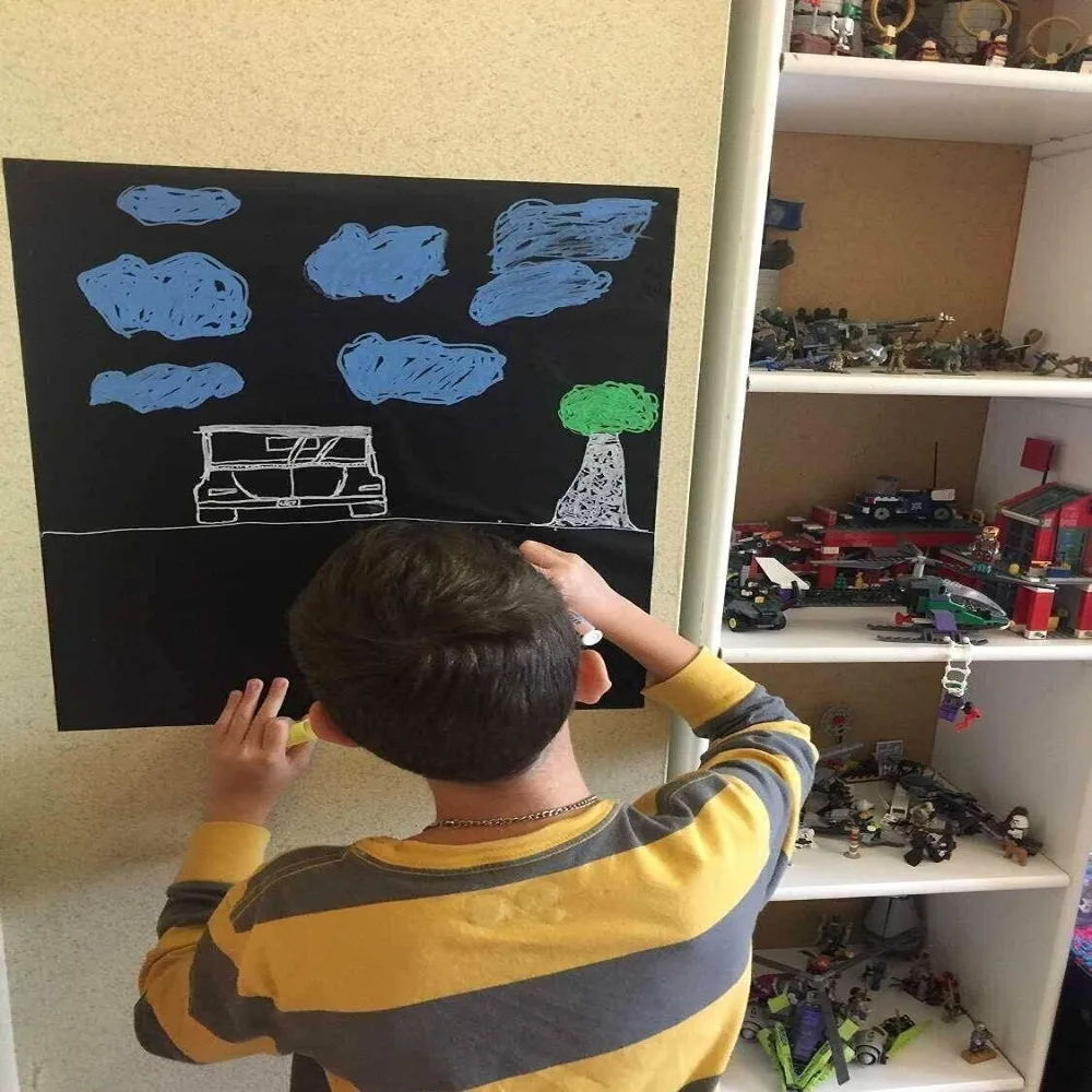 ملصقات السبورة البلاستيكية ذاتية اللصق مواد صديقة للبيئة سبورة الطباشير قابلة للمسح PVC قابلة للمسح رسم جدارية ديكور #2