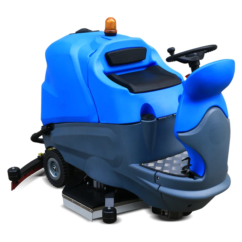 Floor Scrubber High Efficiency Ride on Road Street Leaf Collecting Scrubber Machine Industrial Electric Battery Floor Sweeper