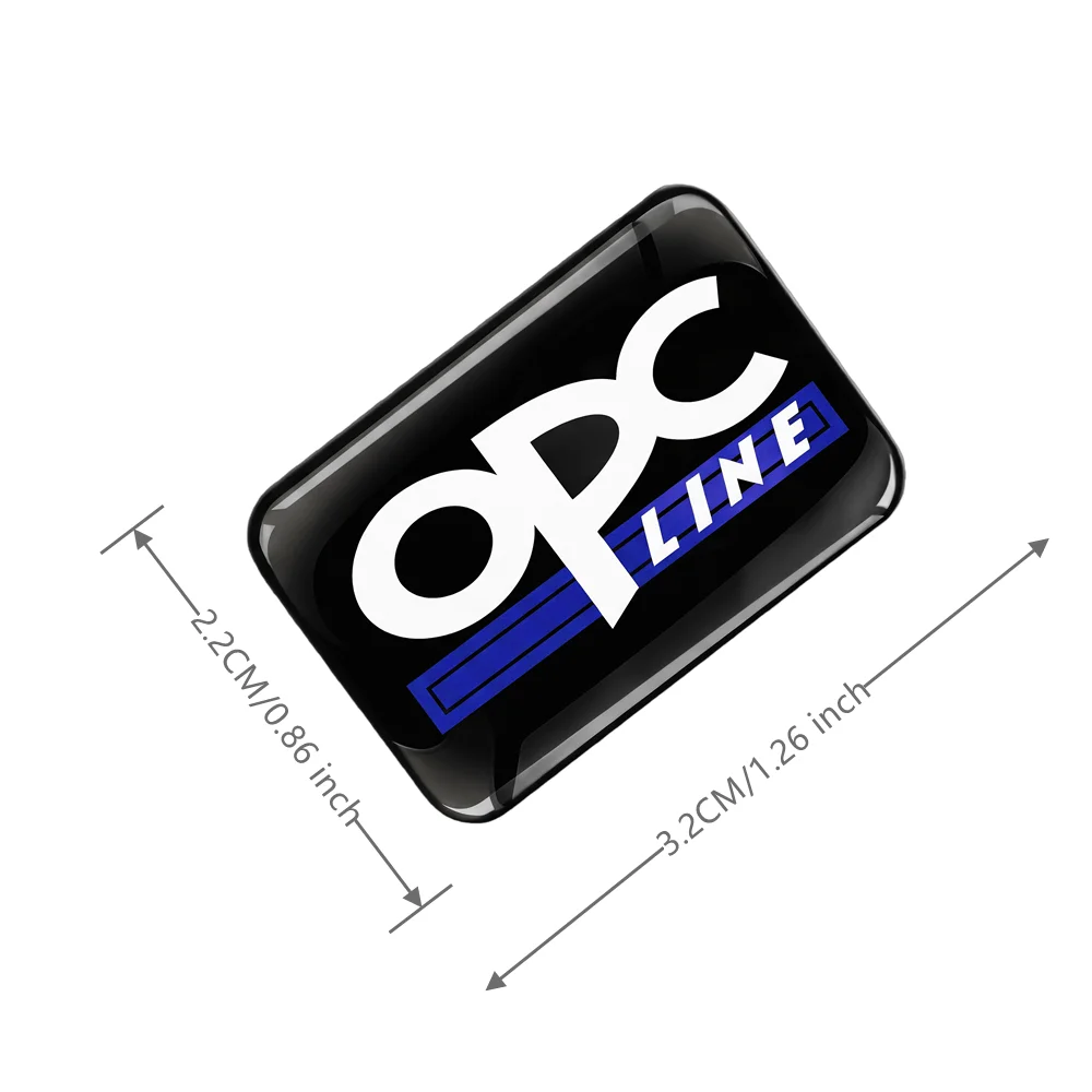 Car Stickers OPC LINE Automotive Badge Emblem Decals for Opel Vehicles Additions Car Motorcycle Helmet Mobile Phone, Suitcase