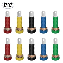 JZDZ 10pcs 4mm Banana Socket Binding Post Nut Banana Plug Jack Electrical Connector Terminal Test Hole DIY Parts Tools J.40015