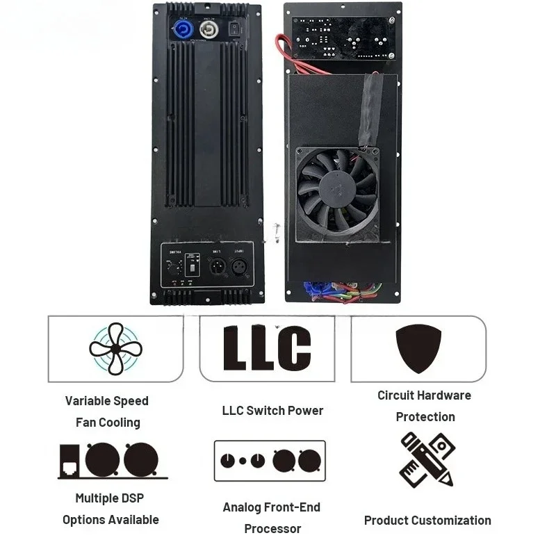 PDA1001 + PRE speaker bass digital power amplifier ultra-low front subwoofer module power amplifier