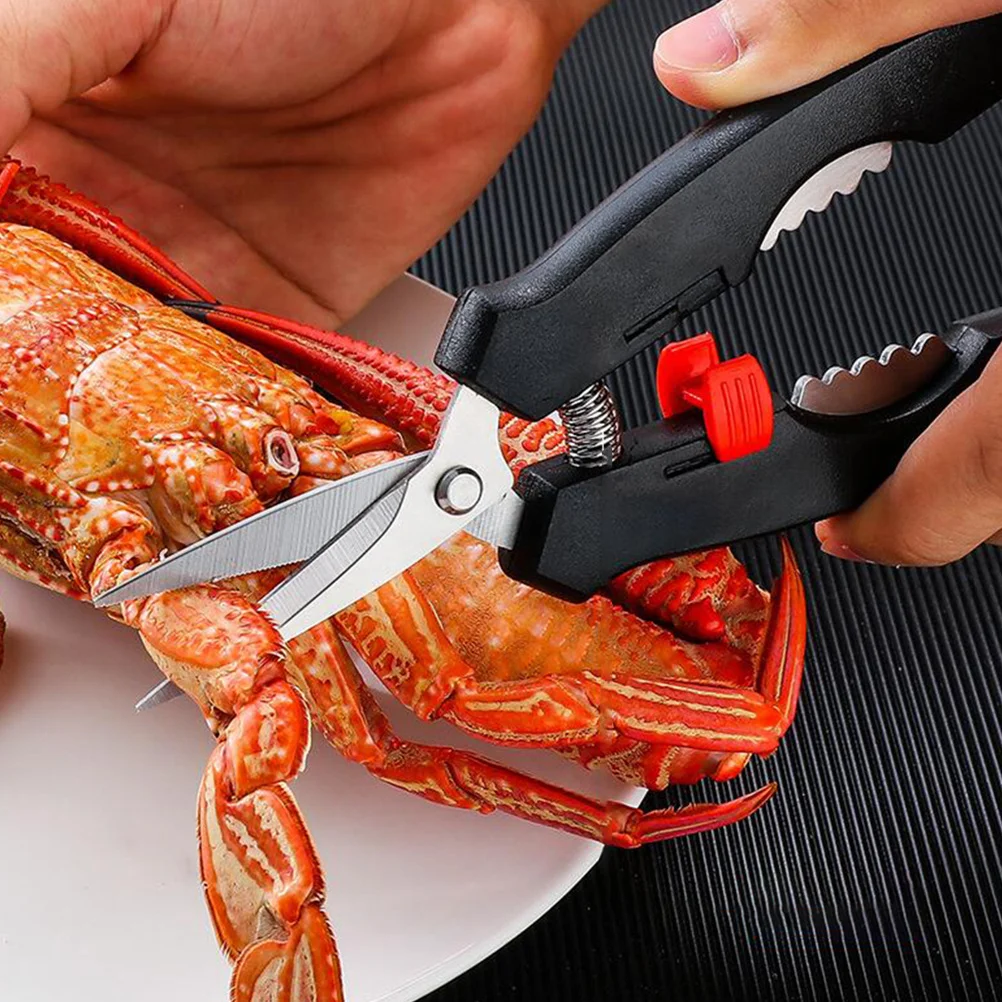 

1Set Seafood Crackers Tools Crab Lobster Crackers Shell Scissors Picks Stainless Steel Crab Opening Tools Easy Use