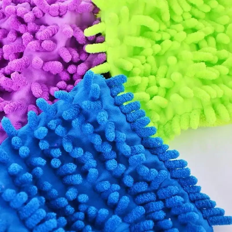 1/3/5pcs Microfiber Car Wash Gloves Auto Single-Side Ultra Absorbent Wash Car Sponge Scratch Free Microfiber Car Cleaning Tool image 5