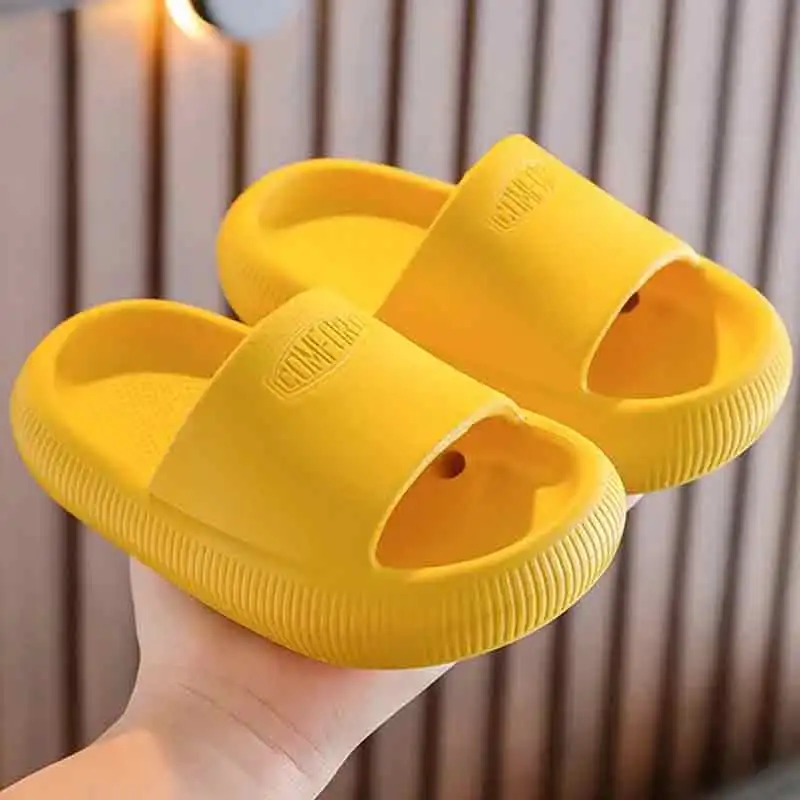 

Summer Children's Indoor Slippers for Boys and Girls Bathroom Soft-Soled Thickened Anti-Slip Baby Slippers and Cool Sandals