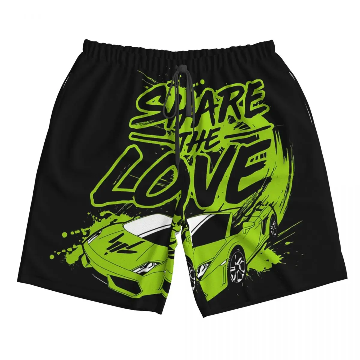 

Youth Share The Love Trunks Beach Board Shorts Casual Quick Dry Swim Summer Men Pants