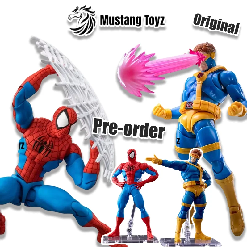 

Оригинальная коллекционная фигурка Mustang Toy MT01 MT02 Cyclops Scott Summers X-Men Spider-Man, подвижная экшн-фигурка, модель игрушки