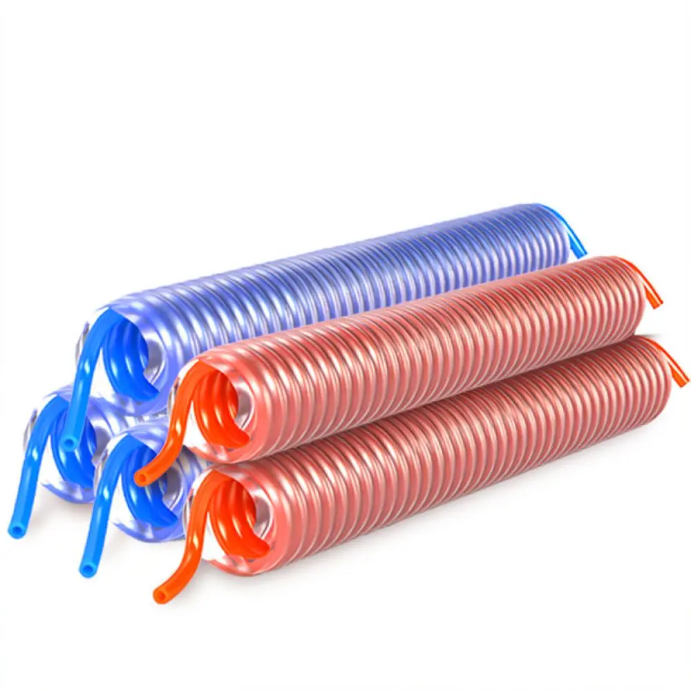 Compressed Air Hose Spiral Pipe For Zckm Pneumatic System Flexible Pu Recoil Tube Workshop Dust Cleaner Blower