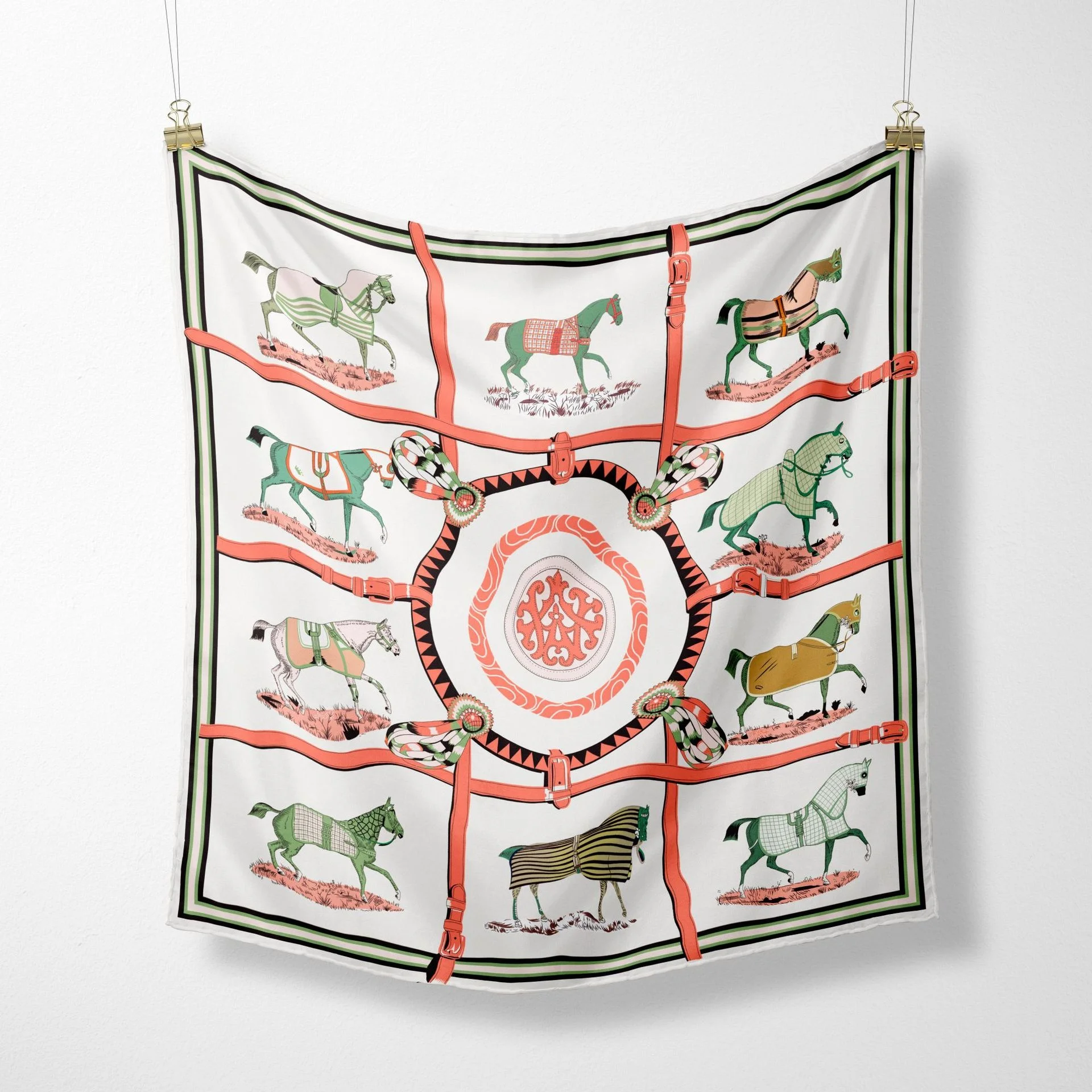 100% Pure Mulberry Silk Scarf 14 Momme 45x45cm Silk Charmeuse Scarf Square Neckerchief Breathable Digital Printed Scarves